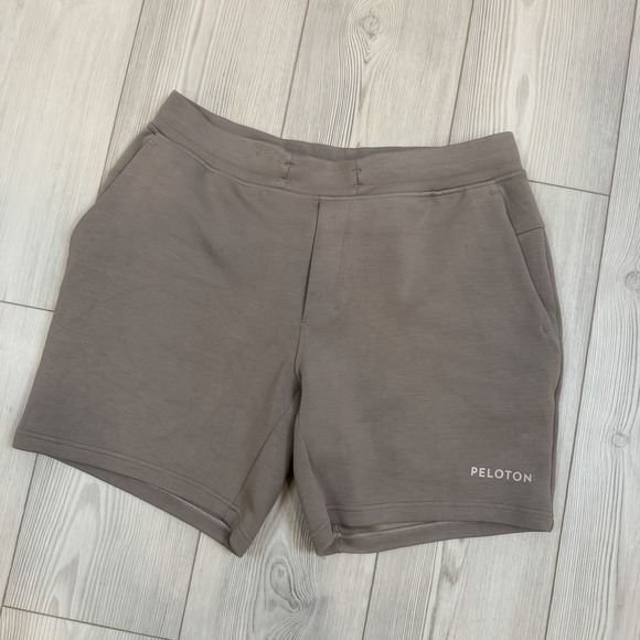 Lululemon X Peloton Shorts Mens Large Brown 7" Smooth Spacer Athleisure LM7BMSS - Picture 2 of 13